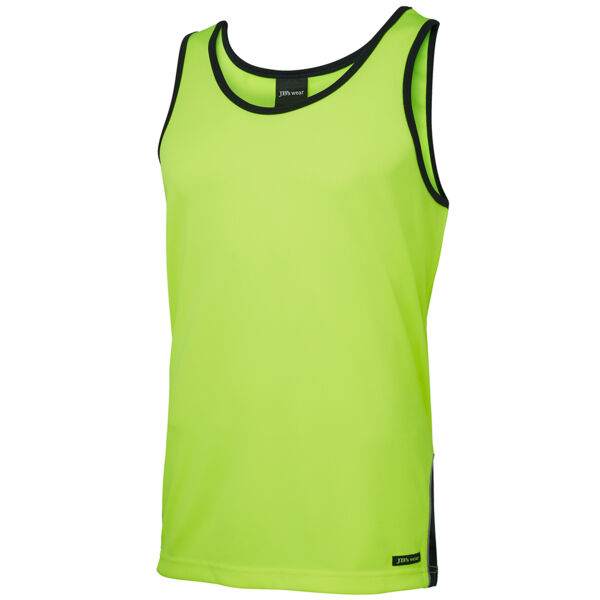 JBs Wear Hi Vis Contrast Singlet (D) Thumbnail